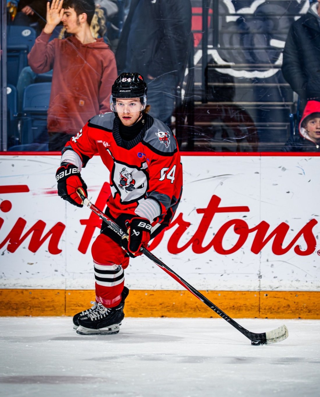 Hull Hockey Development founder Chase Hull on the ice
