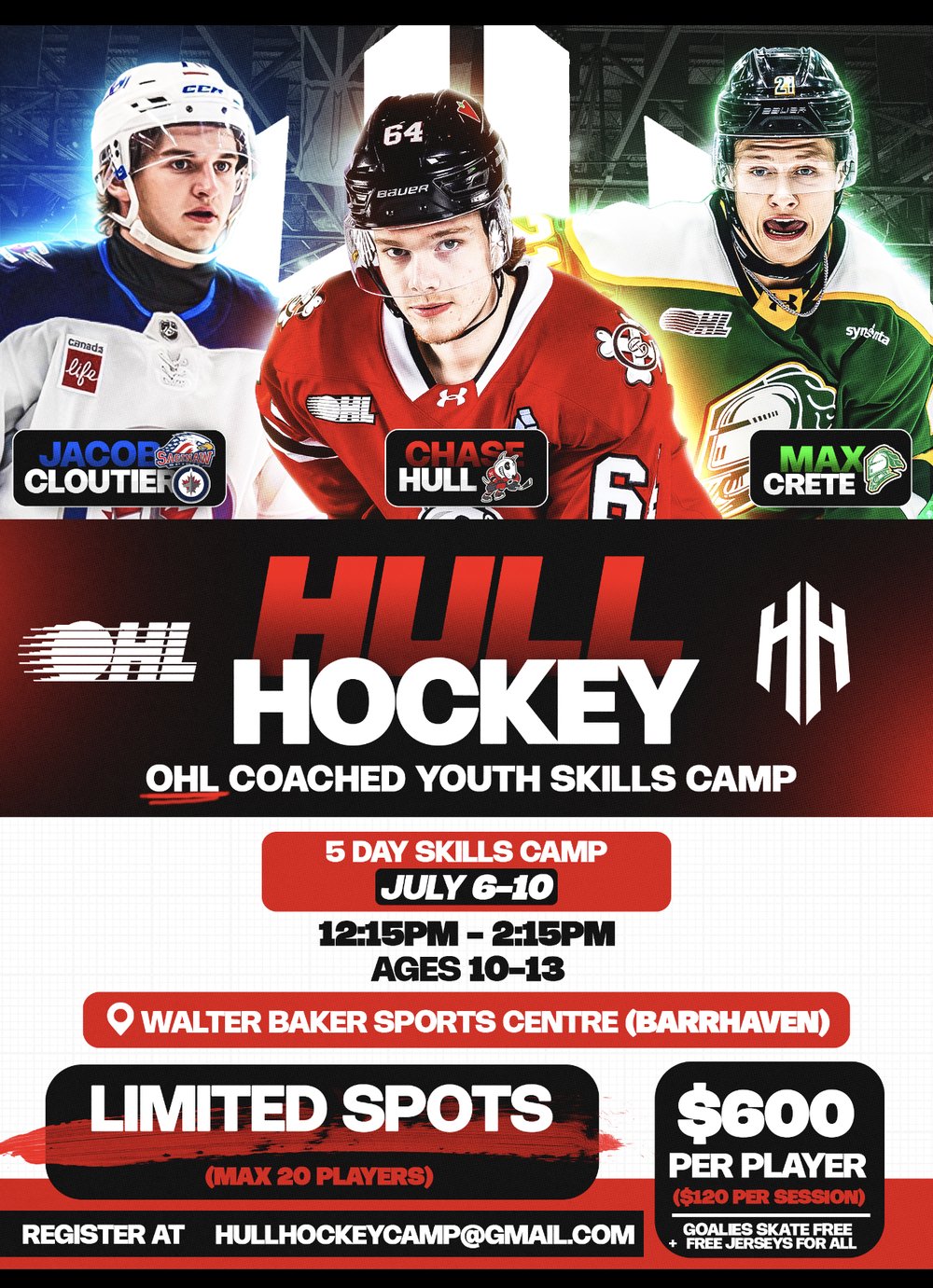 Hull Hockey Elite Youth Camp poster